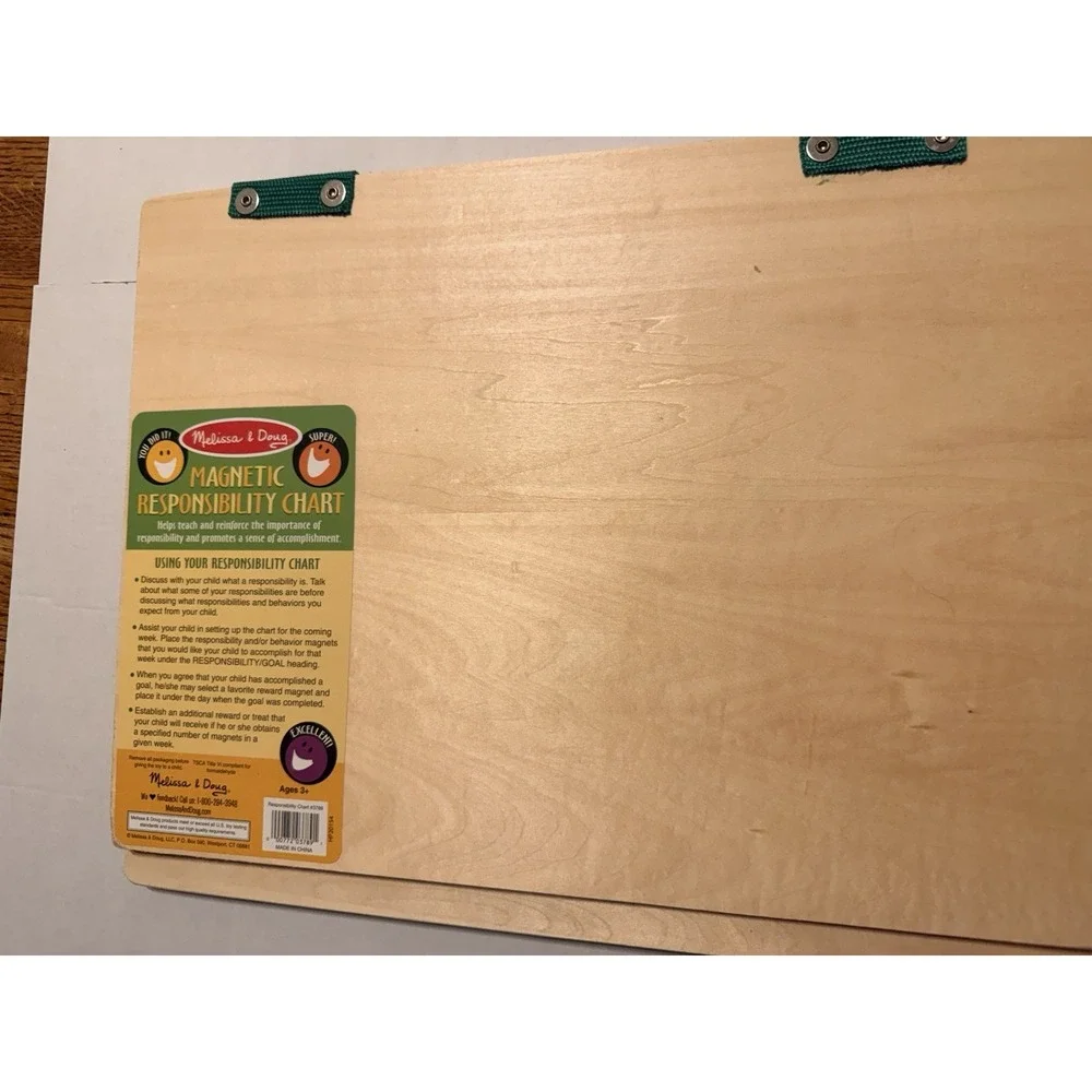 Melissa & Doug Magnetic Responsibility Chore Chart/White Board w/Magnets Age 3+